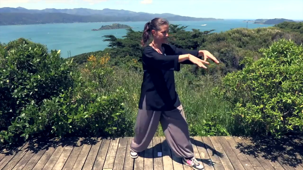 practicing tai chi
